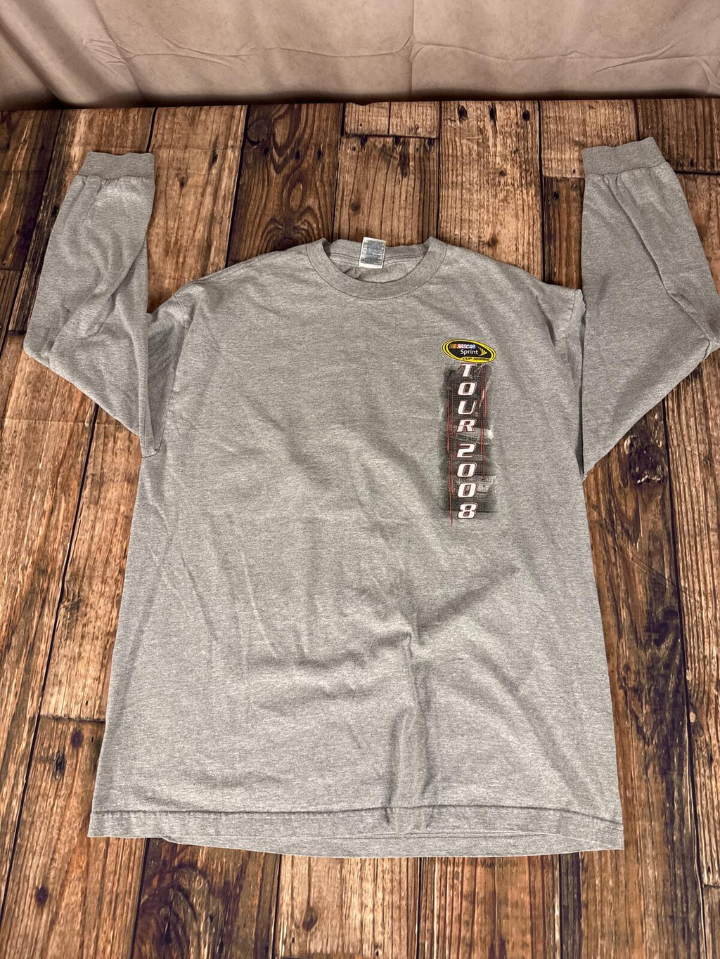 2008 NASCAR Sprint Cup Series Tour Long Sleeve Shirt Gray XL