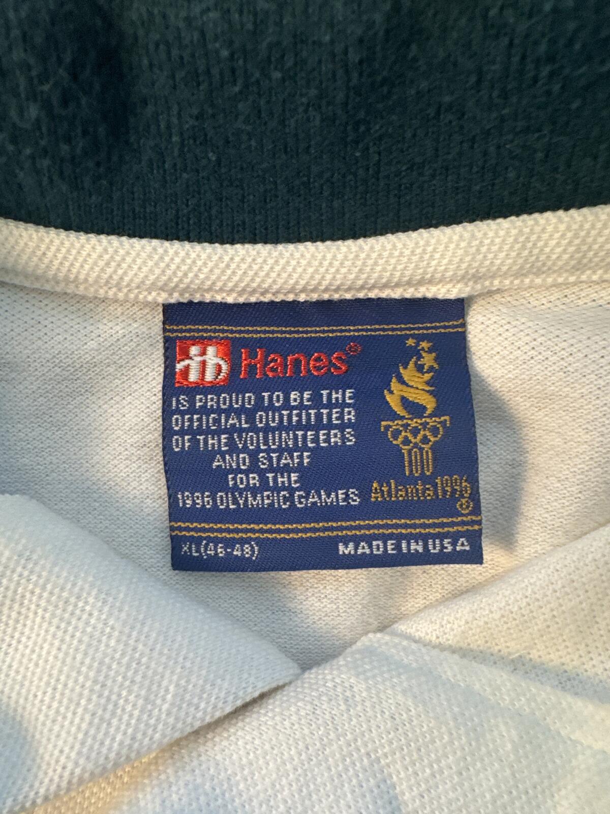 Atlanta 1996 Olympic Games Polo Shirt Large USA Made