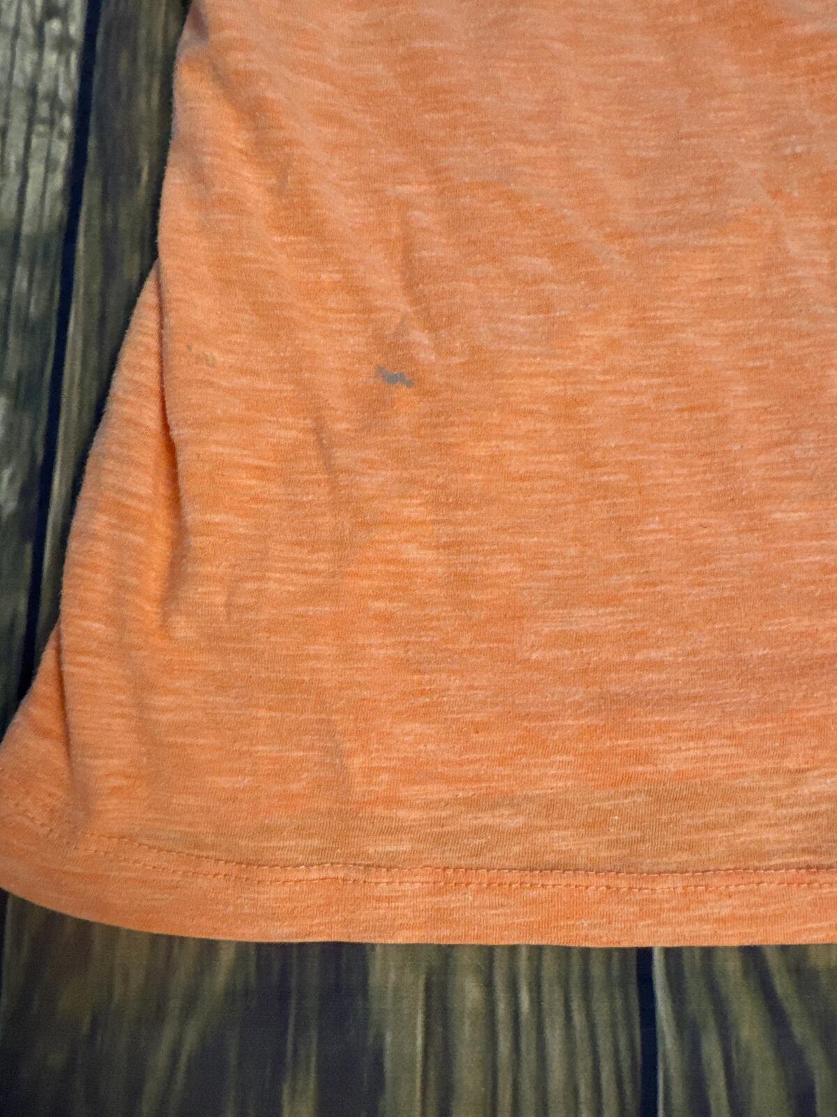 Harley Davidson Womens Medium Orange V Neck Graphic T Shirt Lakeville MN