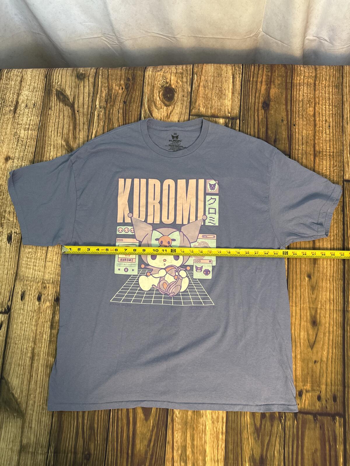 Sanrio Kuromi Graphic T Shirt Womens 2X Purple Kawaii Anime Y2K