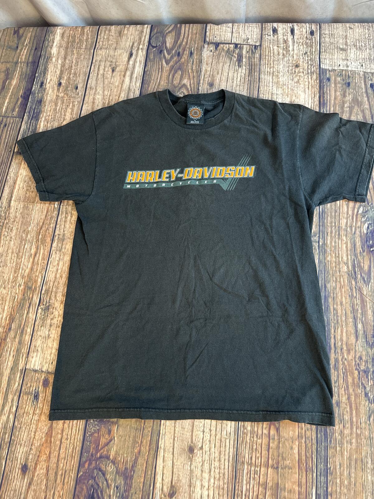 Harley-Davidson Motorcycles Black Graphic T-Shirt Made in USA Size Large