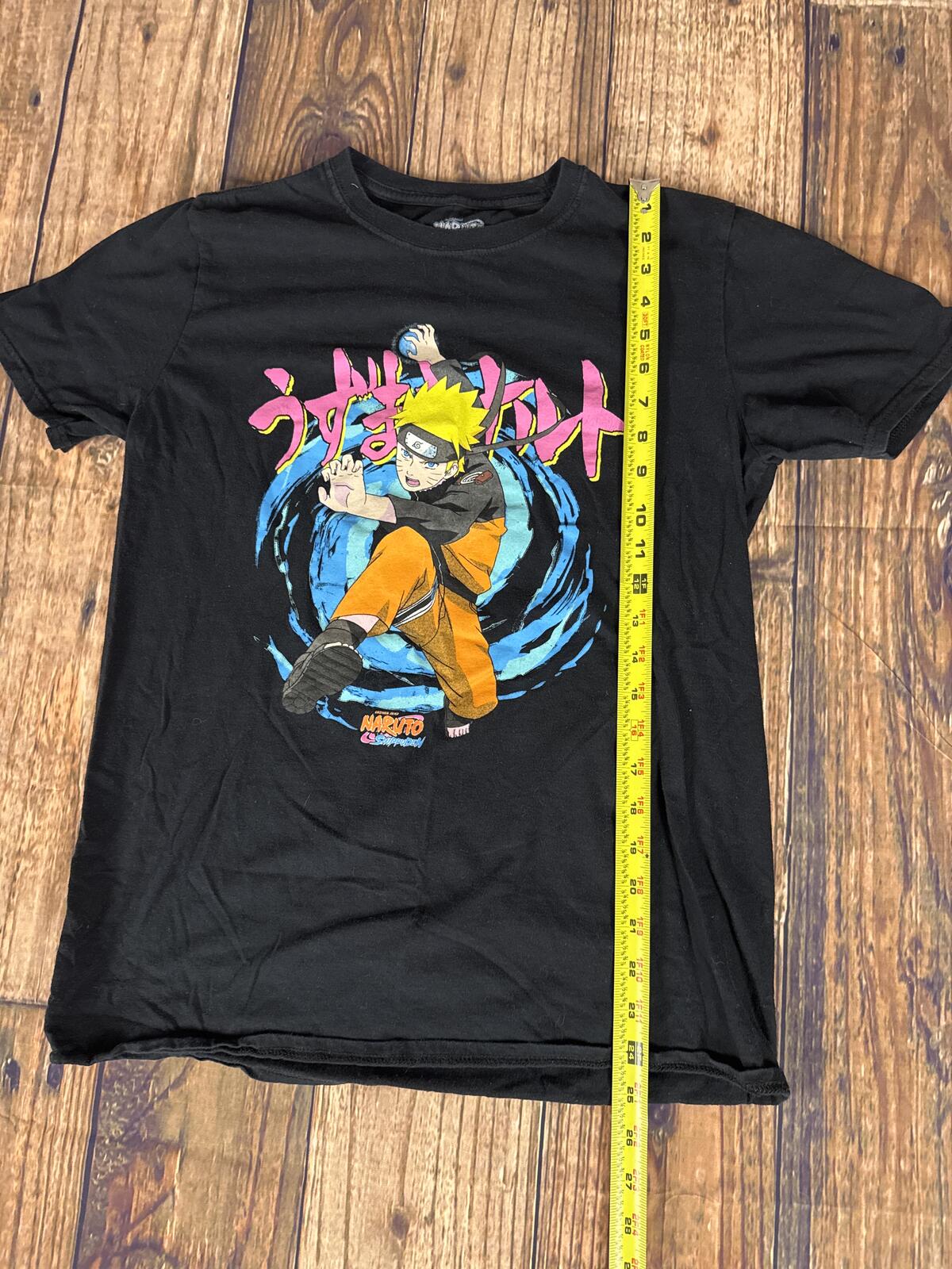 Naruto Shippuden Graphic Anime T Shirt Black Medium