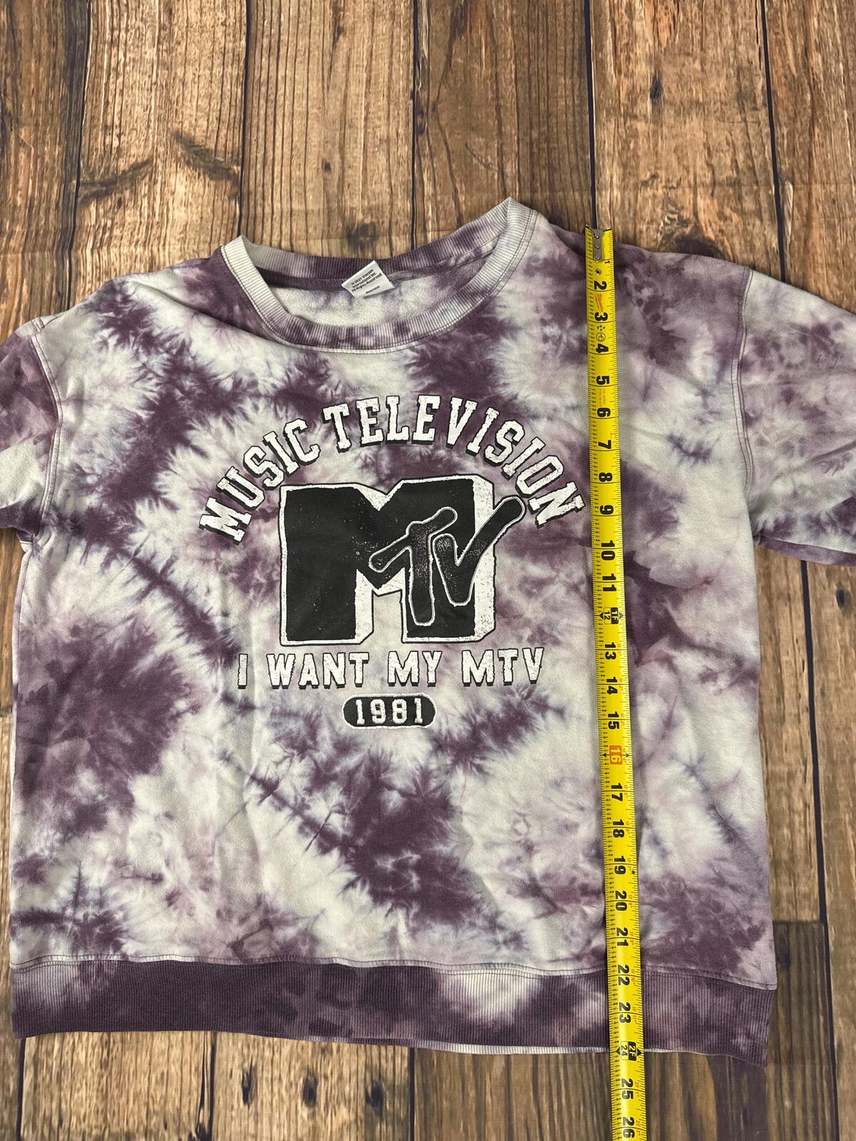 MTV I Want My MTV Tie Dye Crewneck Sweatshirt