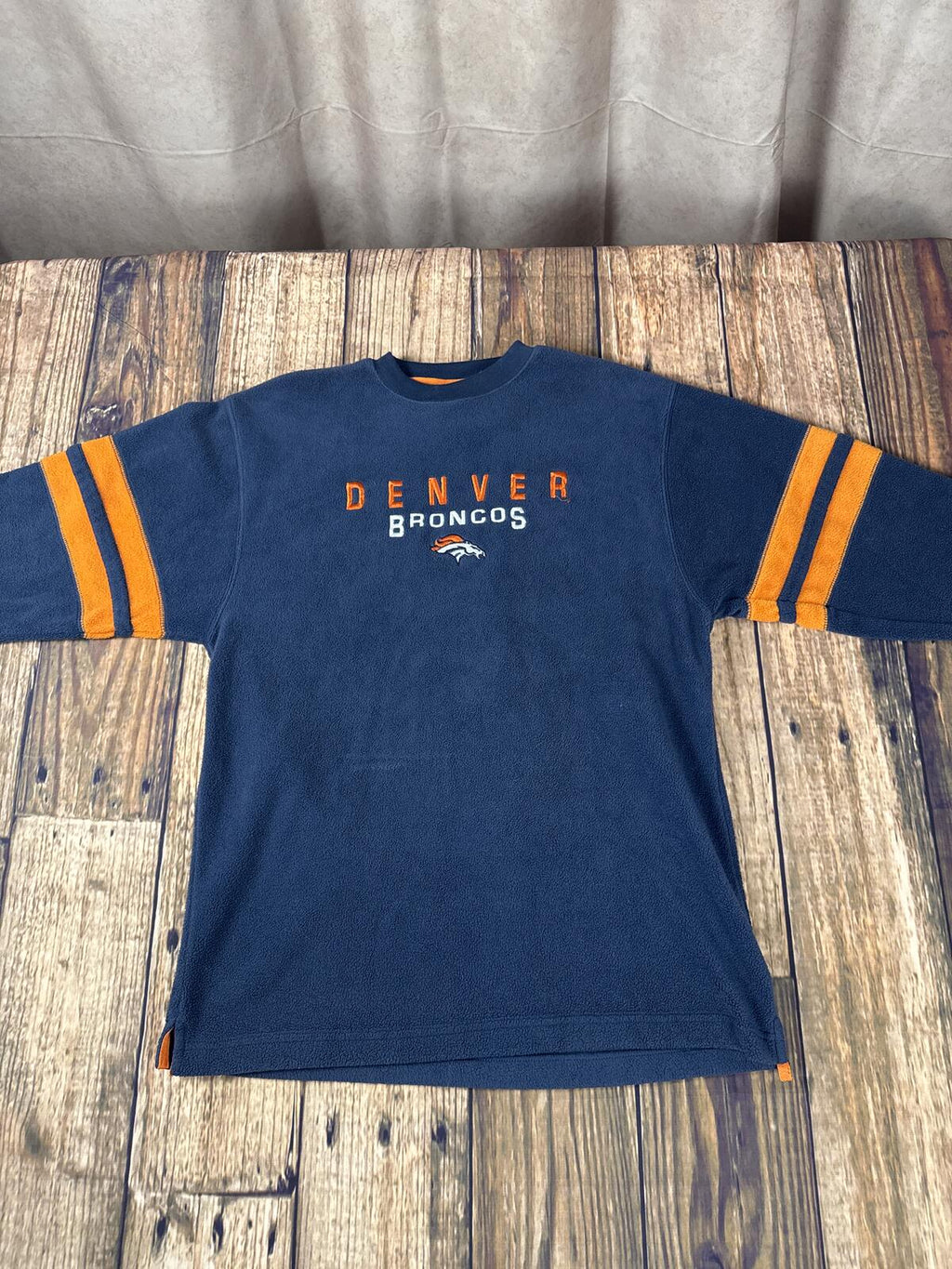 Vintage Denver Broncos NFL Fleece Pullover Sweatshirt