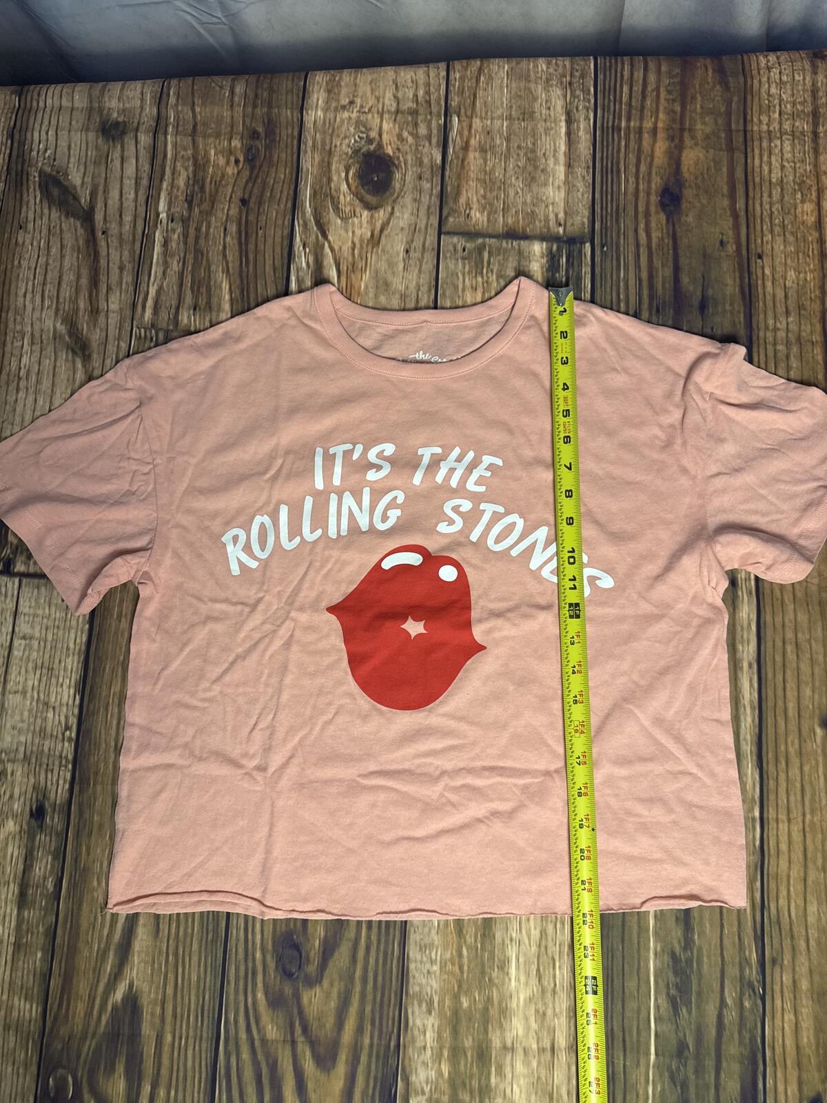 Rolling Stones Matching Lounge Set Womens Large Pink Graphic Top Jogger Pants