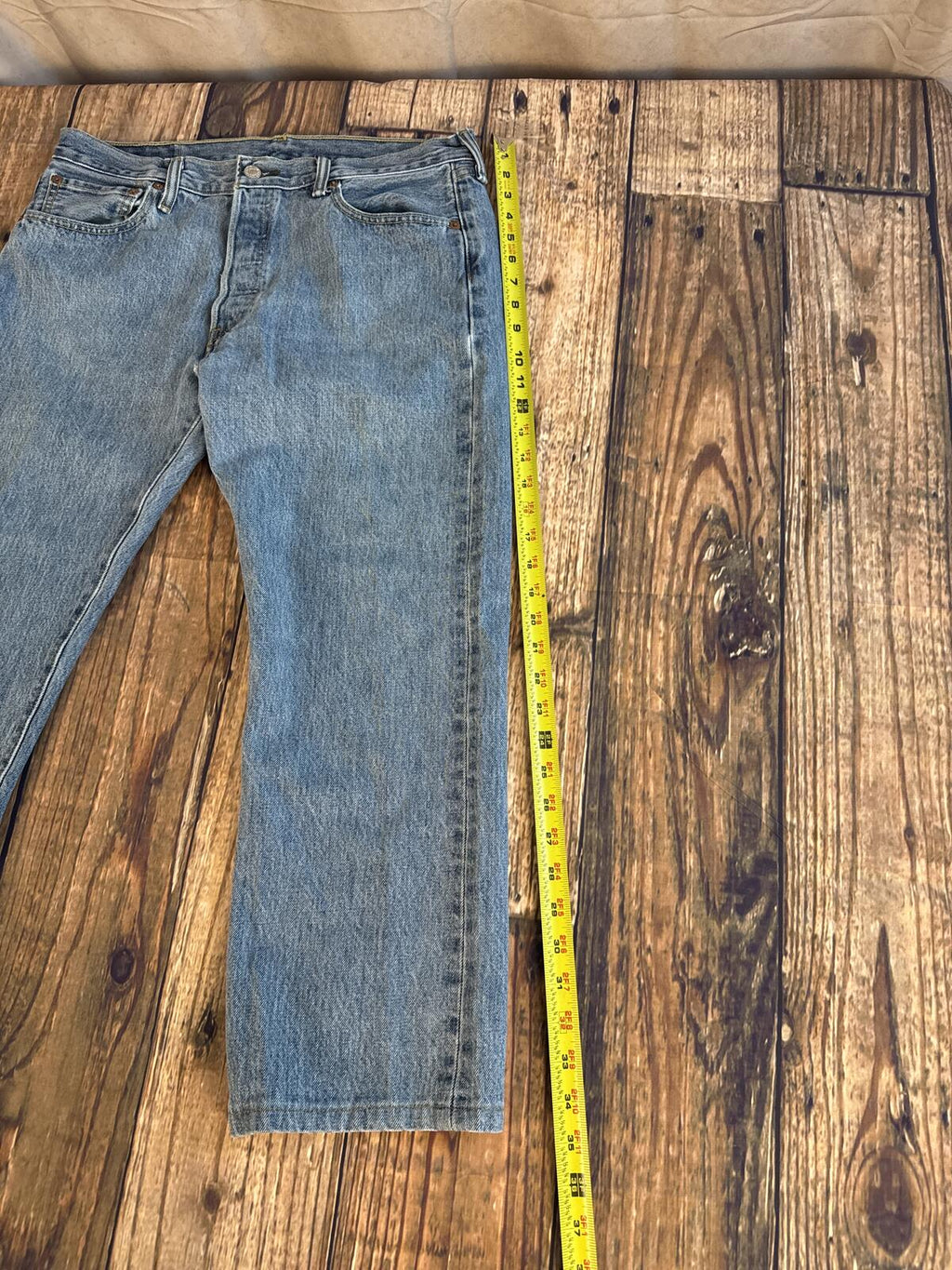 Vintage Levi’s 501 Button Fly Jeans Men’s W34 L30 Faded Blue Denim USA