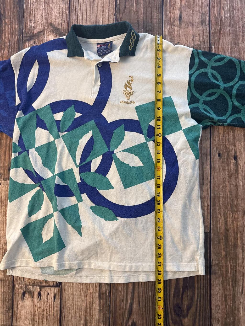 Atlanta 1996 Olympic Games Polo Shirt Large USA Made