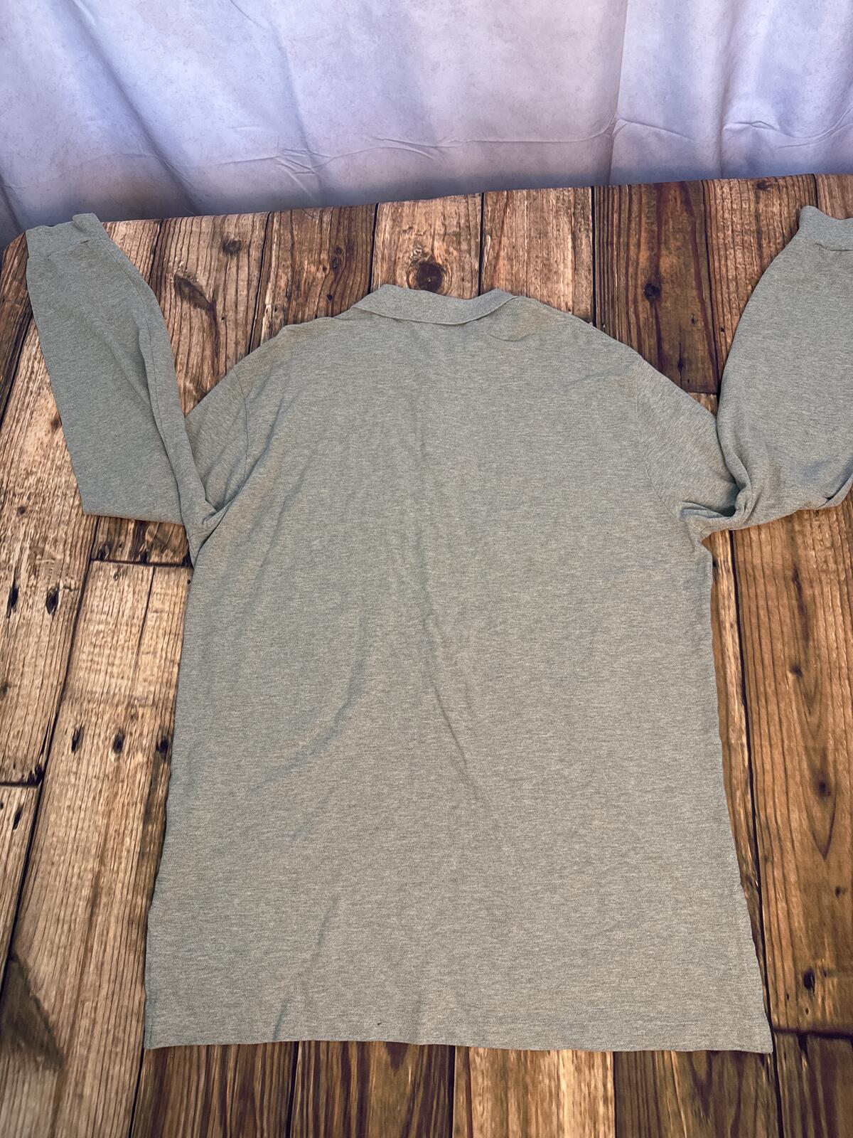 Polo Ralph Lauren Long Sleeve Polo Shirt Mens XL Gray Pony Logo