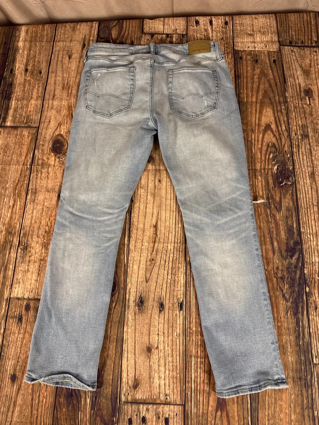 American Eagle AirFlex+ Distressed Light Wash Jeans Men’s 34x30