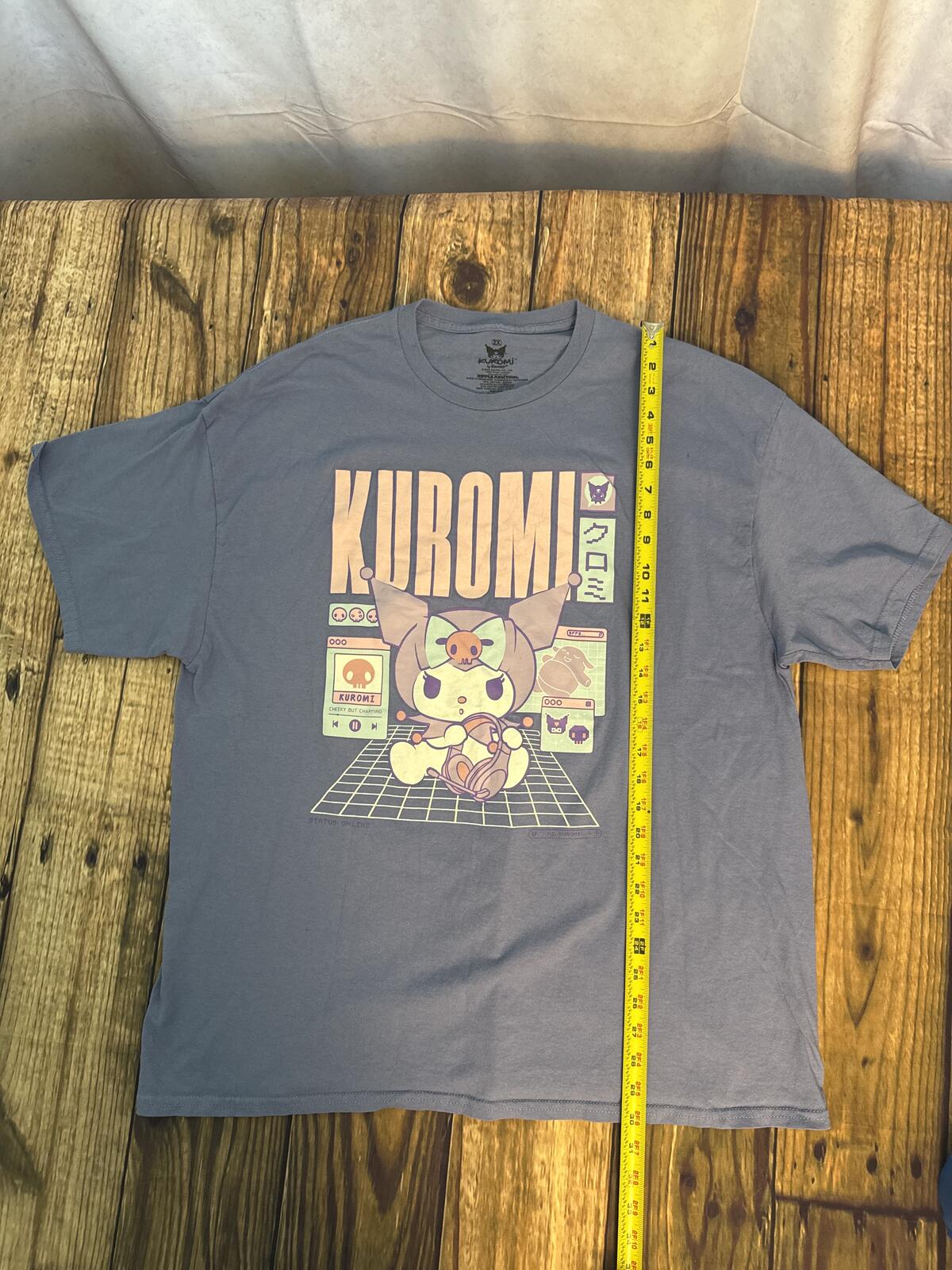 Sanrio Kuromi Graphic T Shirt Womens 2X Purple Kawaii Anime Y2K