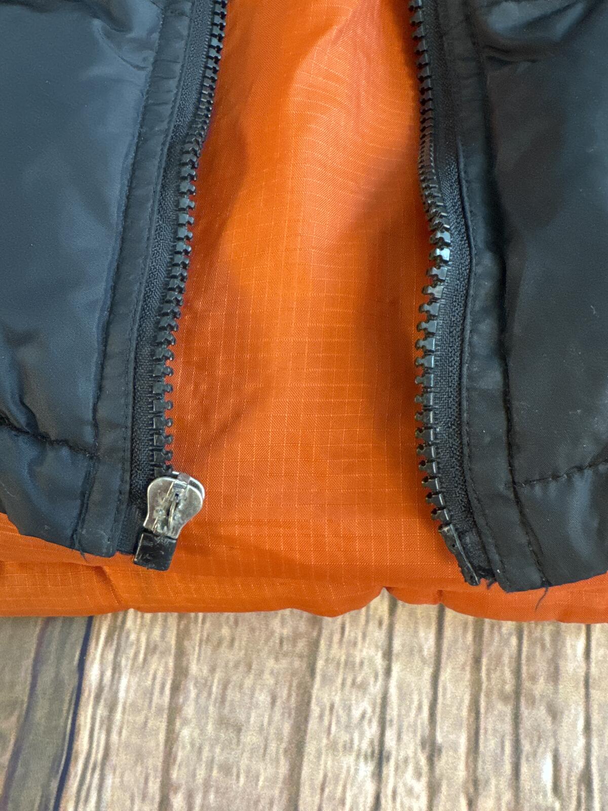 Harley-Davidson Racing Puffer Jacket Black Orange Youth XL 14/16 H