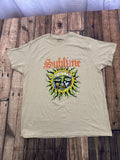 Sublime Sun Logo Graphic T Shirt Mens 2XL Tan Band Tee