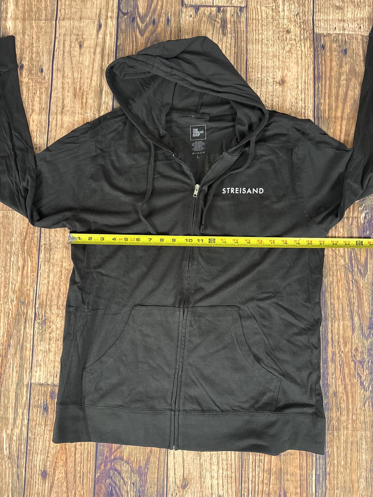 Streisand Release Me 2 Lightweight Zip Hoodie Large Black
