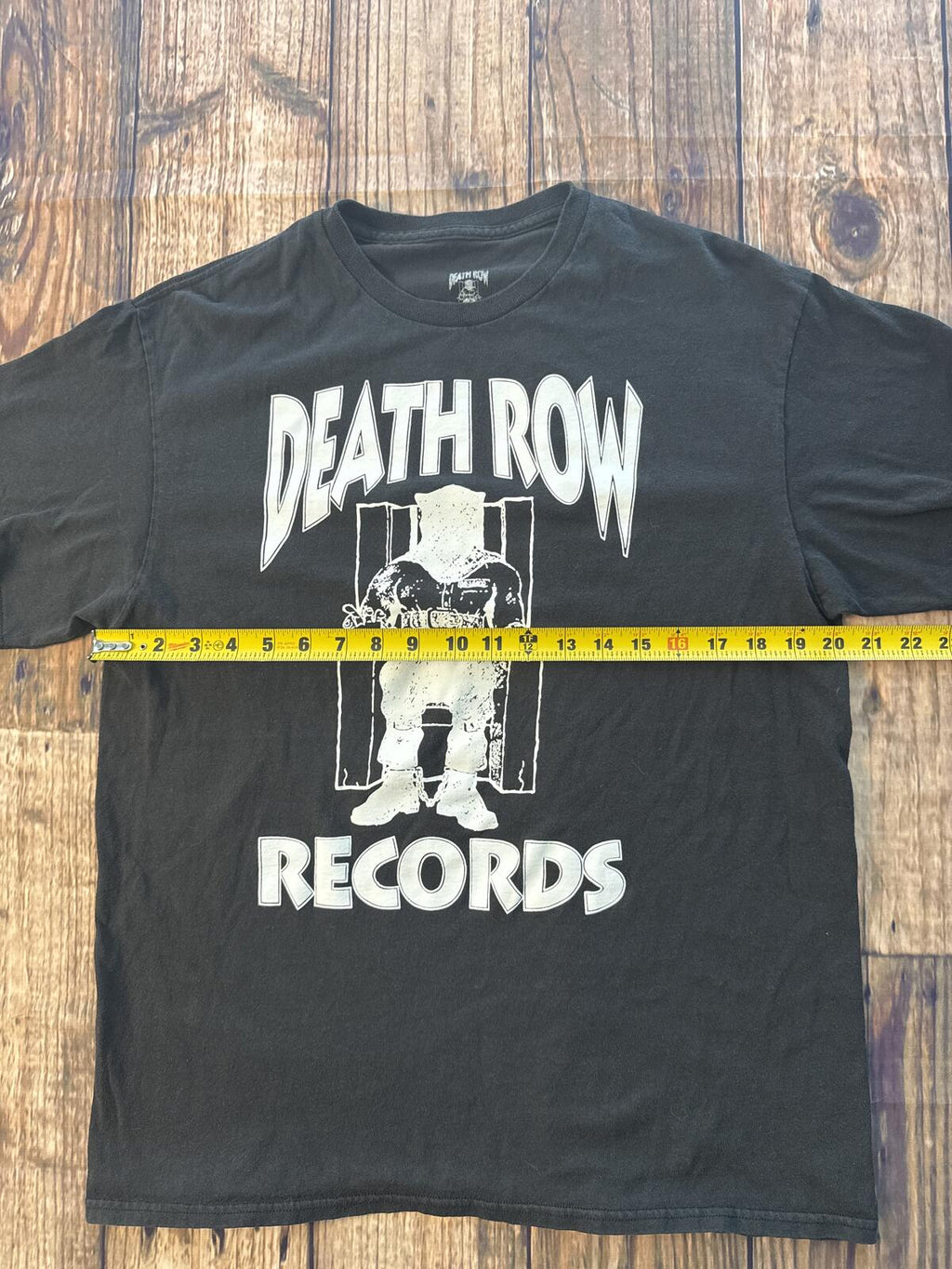 Death Row Records Graphic T-Shirt Large Black