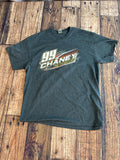 Dalton Chaney 99 Racing Graphic T-Shirt Gray Large NASCAR Style Tee
