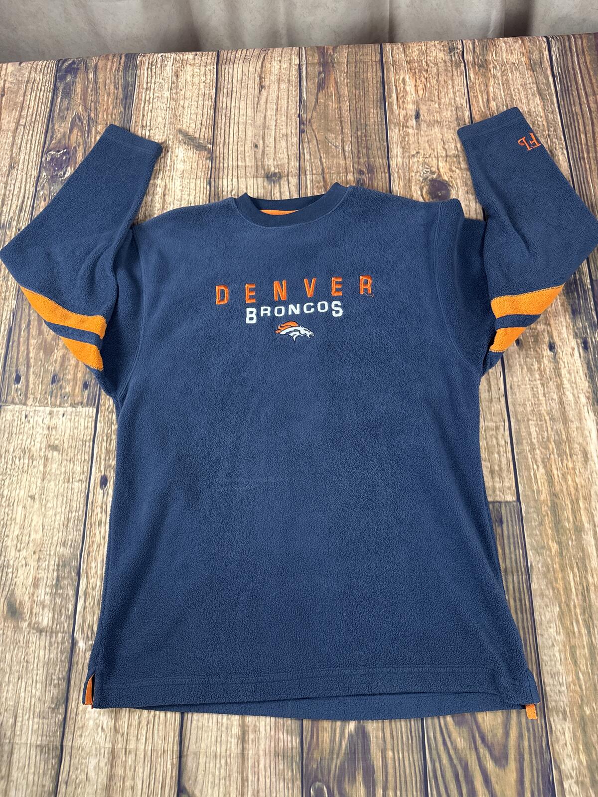 Vintage Denver Broncos NFL Fleece Pullover Sweatshirt