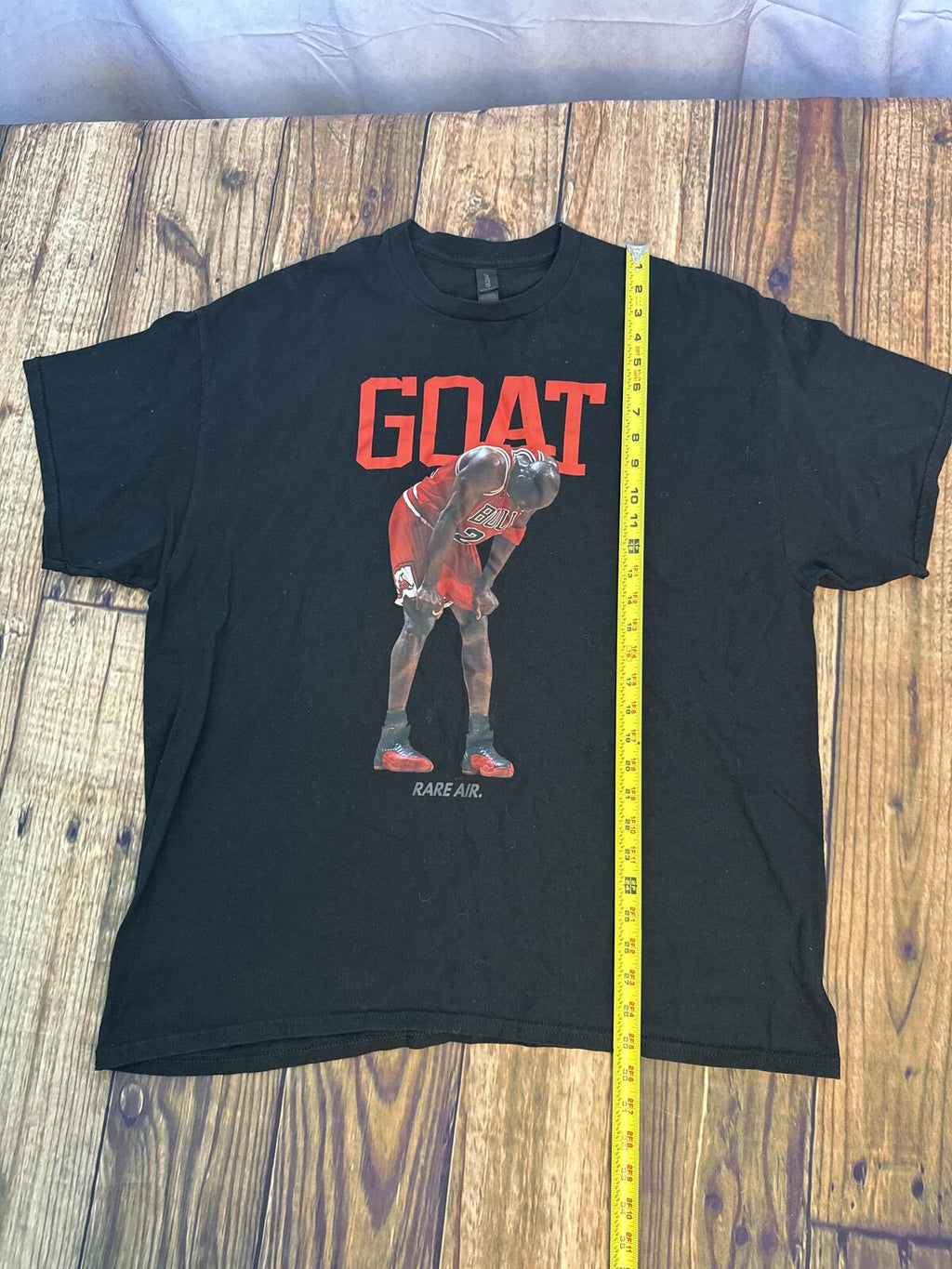 Michael Jordan GOAT Graphic T Shirt Mens 2XL Black Rare Air Bulls