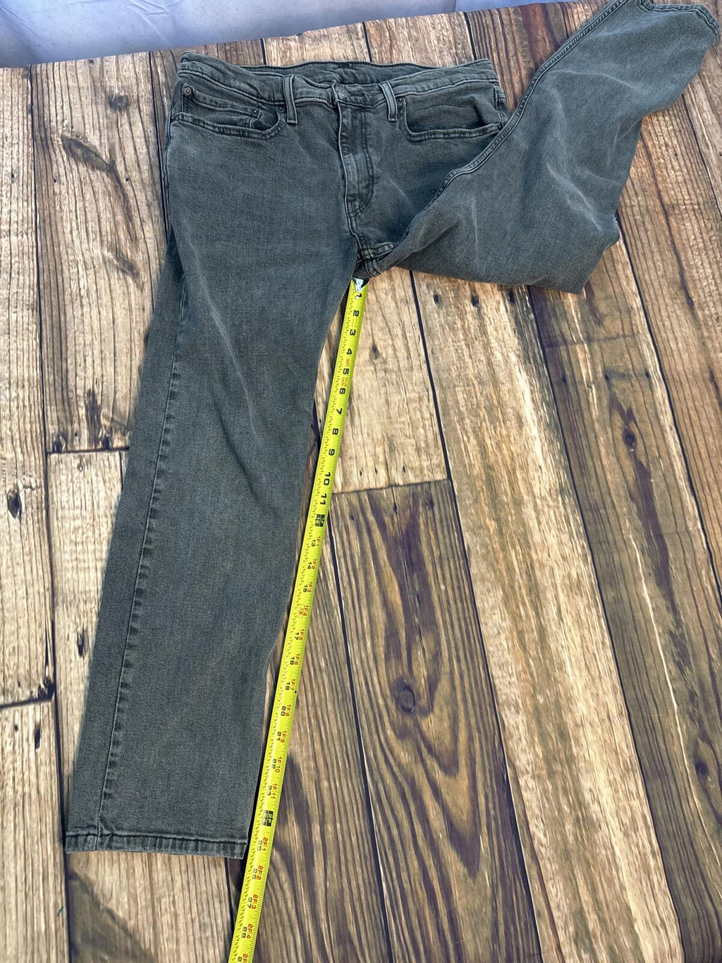 Levis 502 Jeans Mens 34x30 Faded Black Denim Tapered Fit Pants