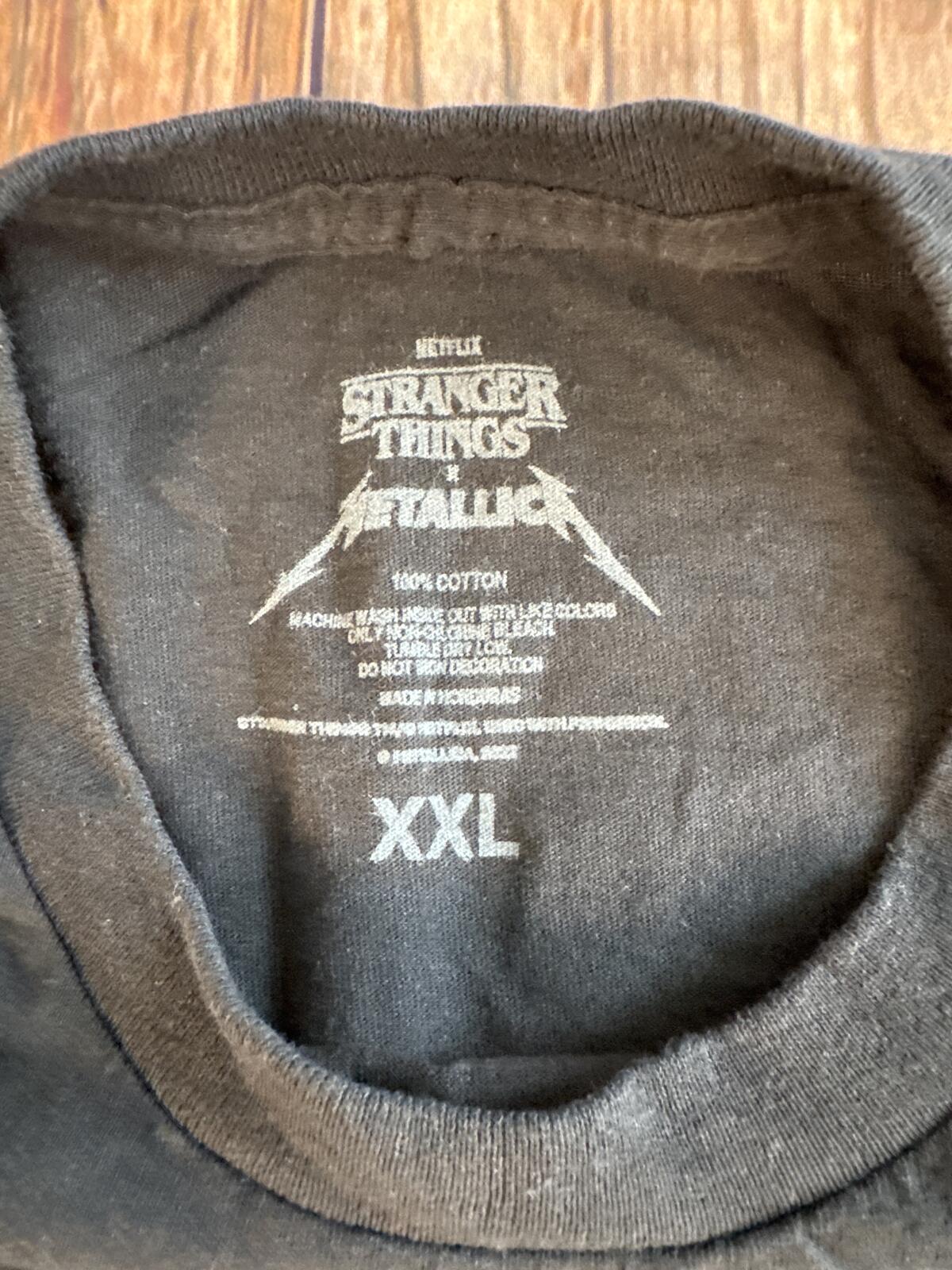 Stranger Things x Metallica Hellfire Club Graphic Tee XXL