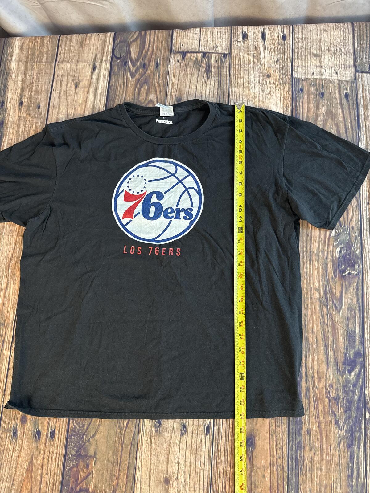Philadelphia 76ers Los 76ers Graphic Tee Black Size 2XL