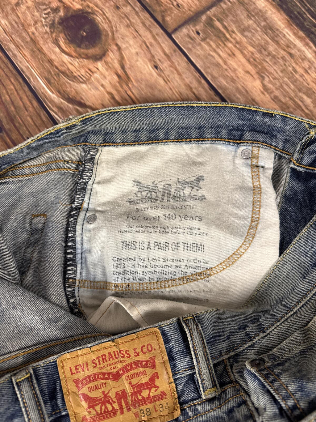 Levi’s 505 Regular Fit Jeans 38x34