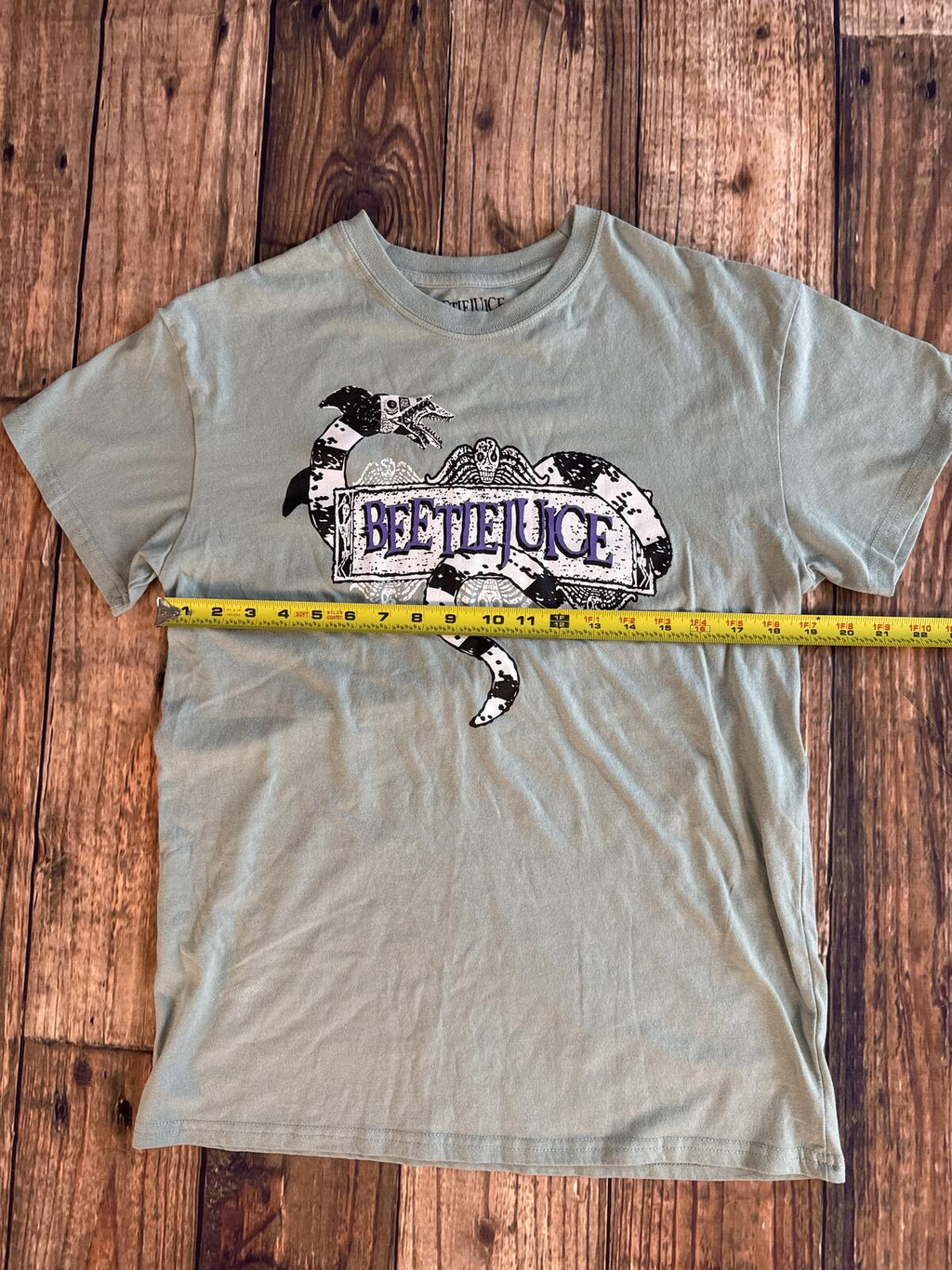 Beetlejuice Snake Graphic T-Shirt Short Sleeve Crew Neck Pre-Owned Size Medium