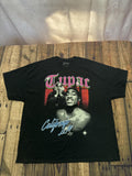 2Pac California Love Graphic T Shirt Mens 3X Black Rap Hip Hop Tee