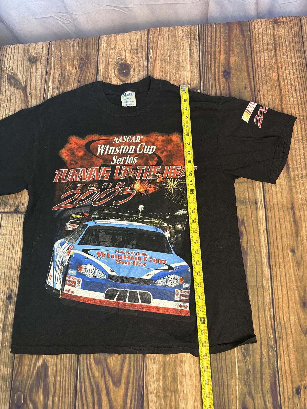 Vintage 2003 NASCAR Winston Cup Series Turning Up The Heat Tour T Shirt Large