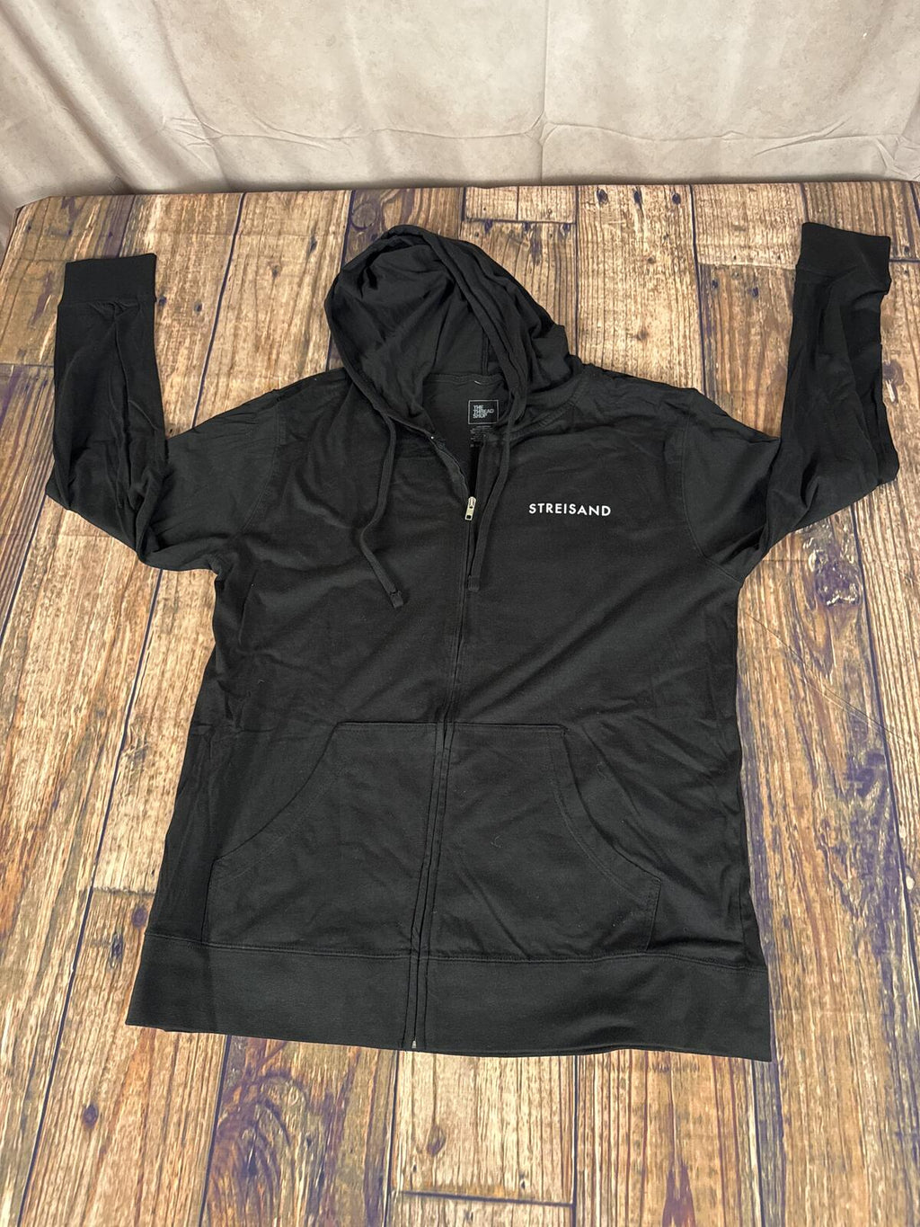 Streisand Release Me 2 Lightweight Zip Hoodie Large Black