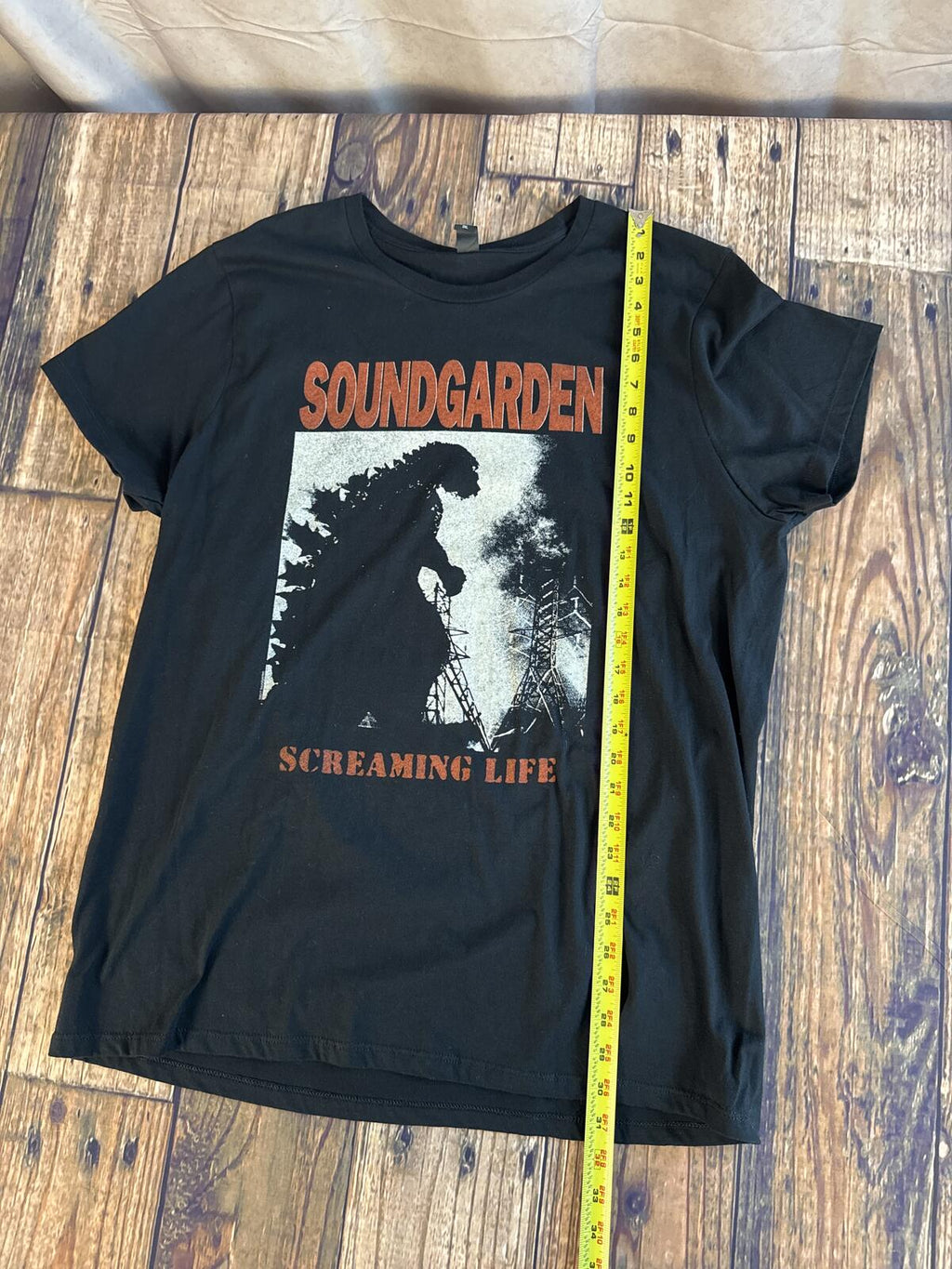 Soundgarden Screaming Life Black Graphic Band T Shirt 2XL