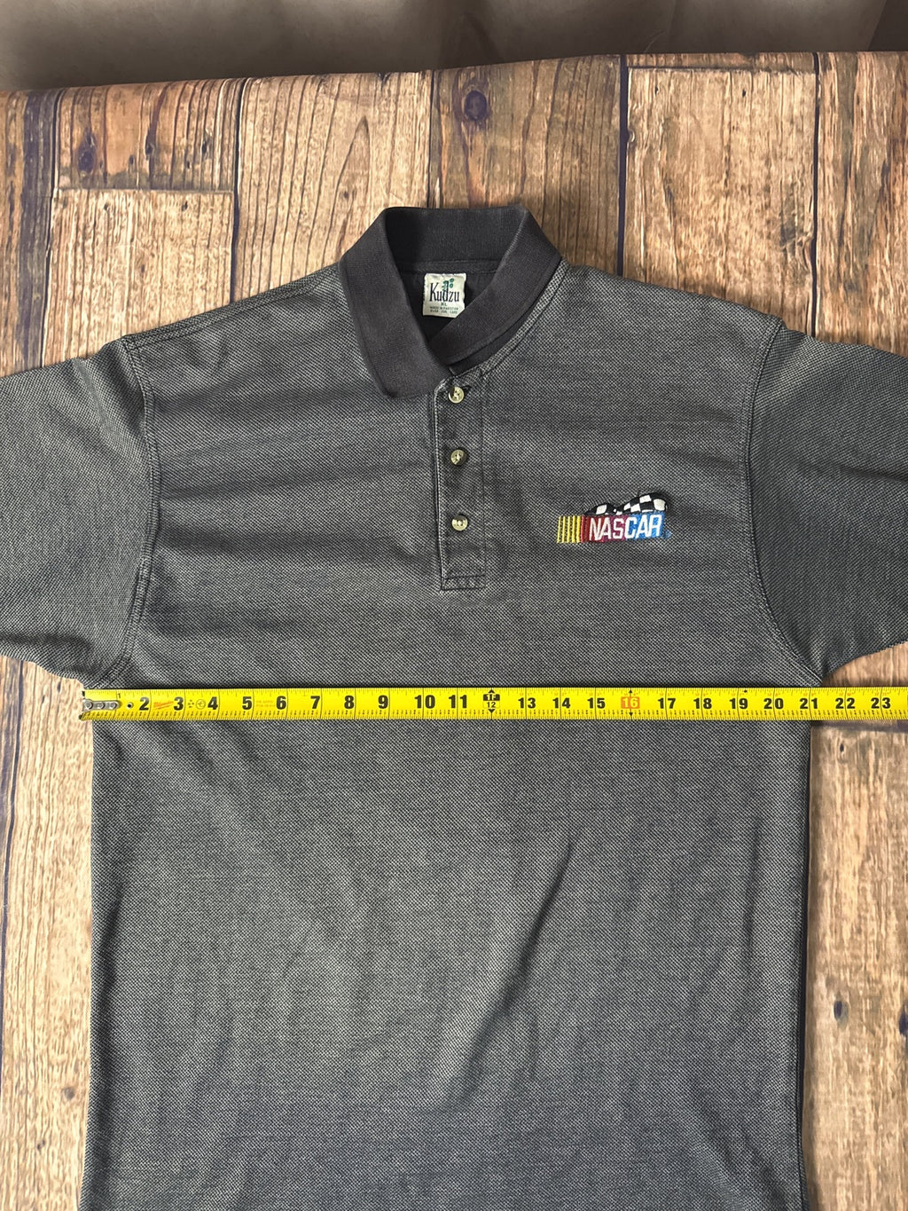 NASCAR Embroidered Polo Shirt Gray XL