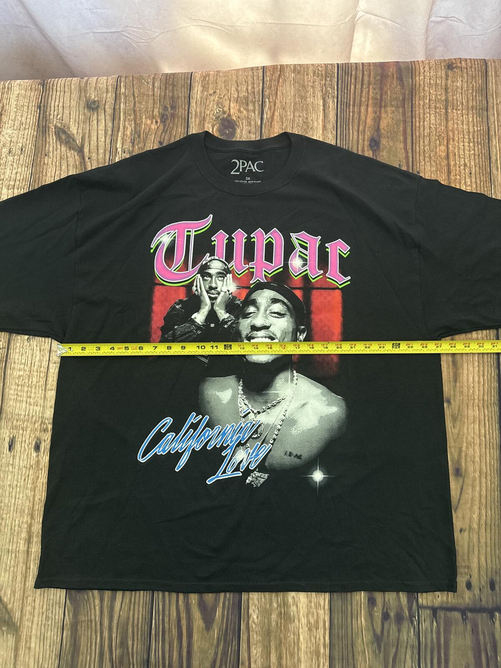 2Pac California Love Graphic T Shirt Mens 3X Black Rap Hip Hop Tee