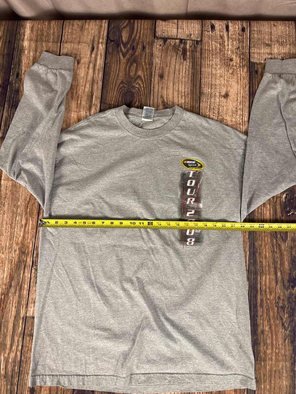 2008 NASCAR Sprint Cup Series Tour Long Sleeve Shirt Gray XL