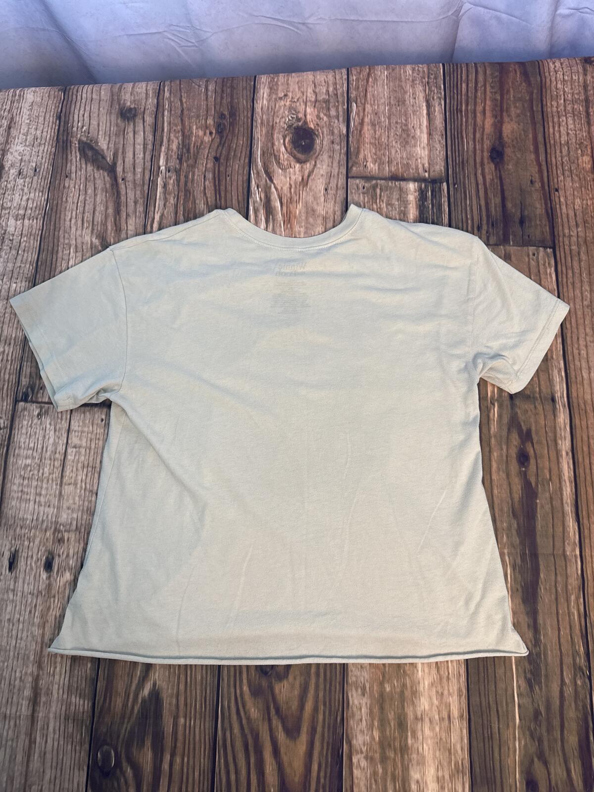 Disney Winnie The Pooh Graphic T Shirt Womens XL Beige Floral Tee