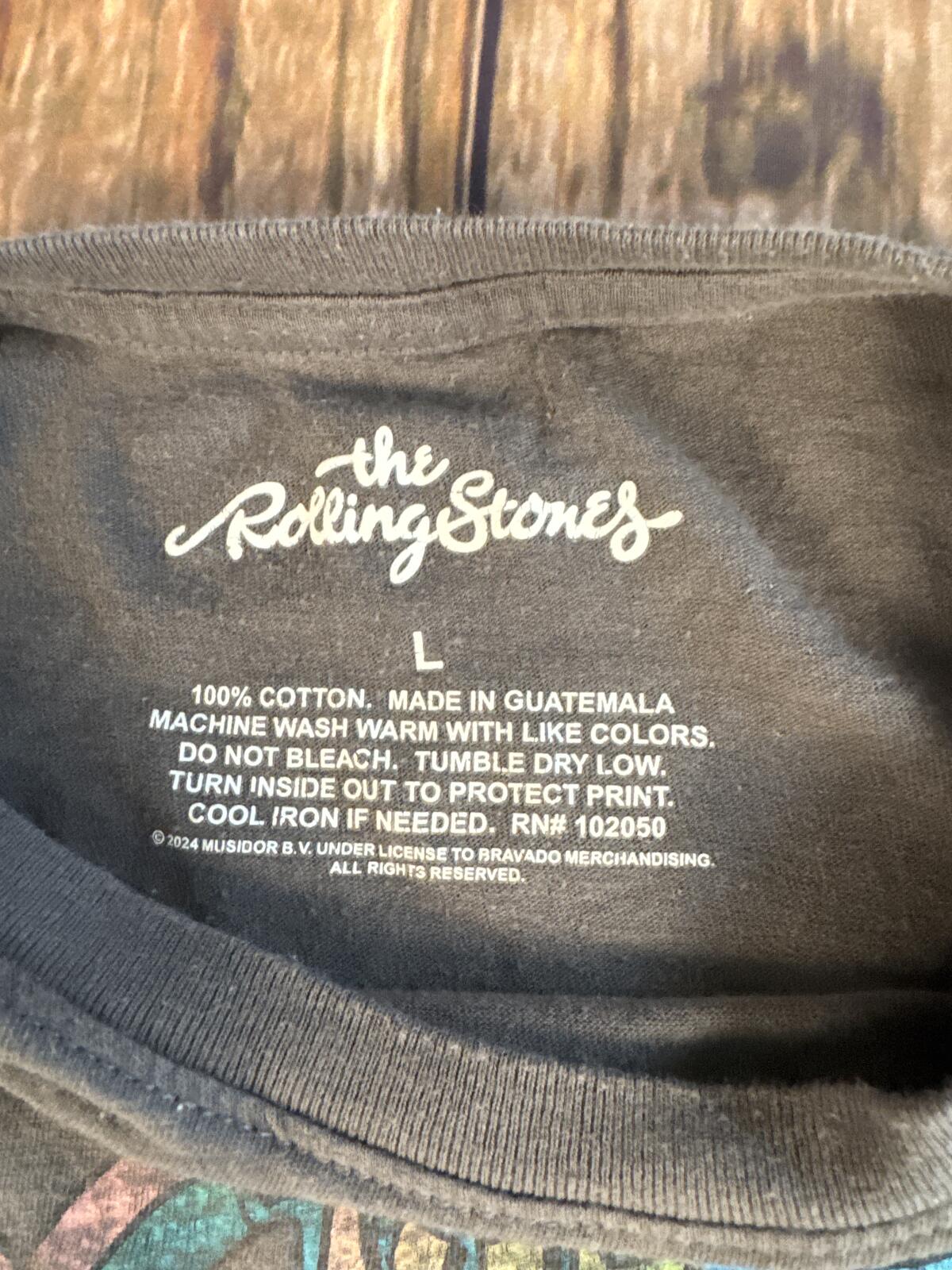 The Rolling Stones Some Girls Graphic Tee Black Large