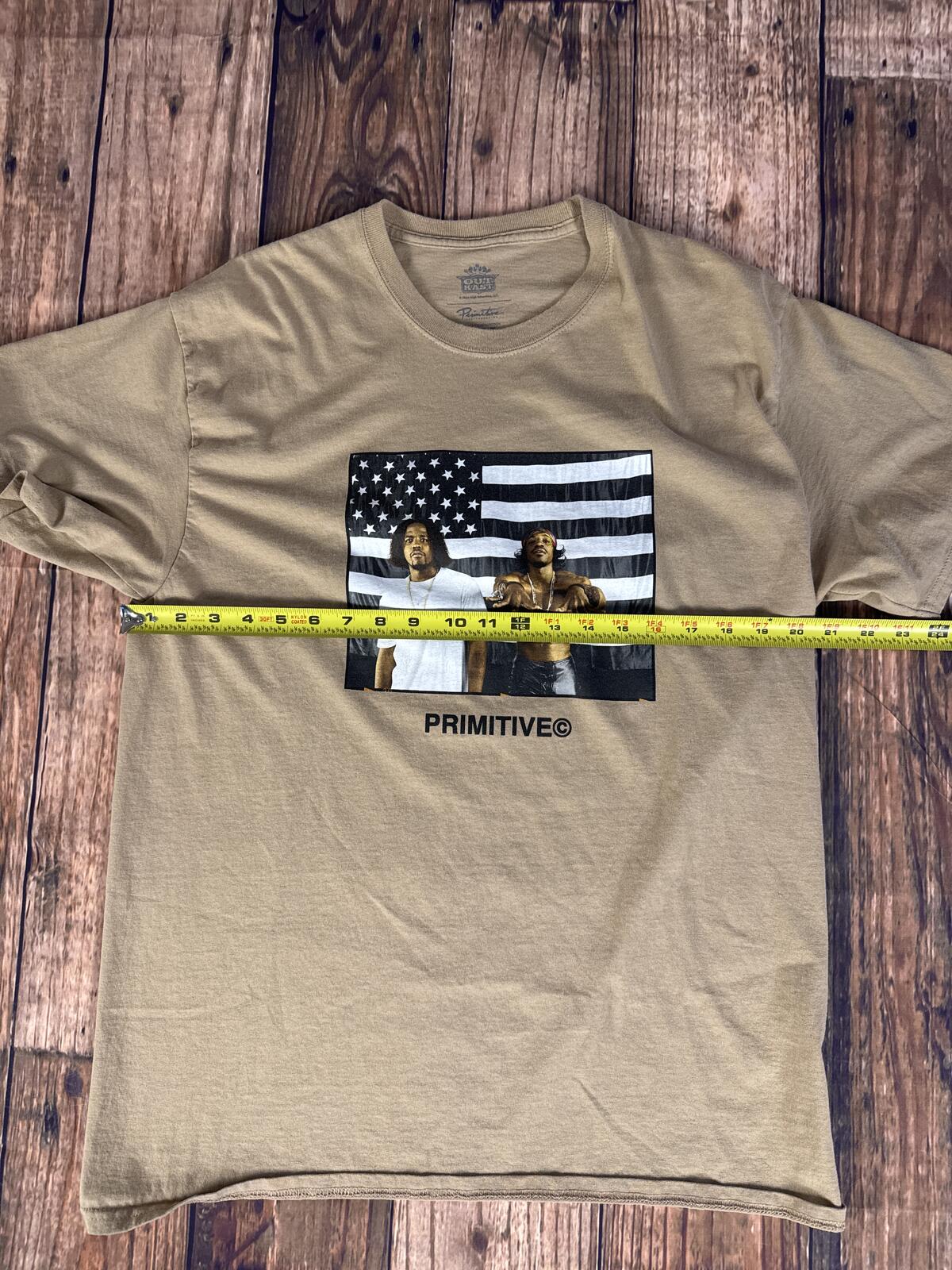 Outkast x Primitive Graphic T-Shirt Tan Large Hip Hop Streetwear Tee