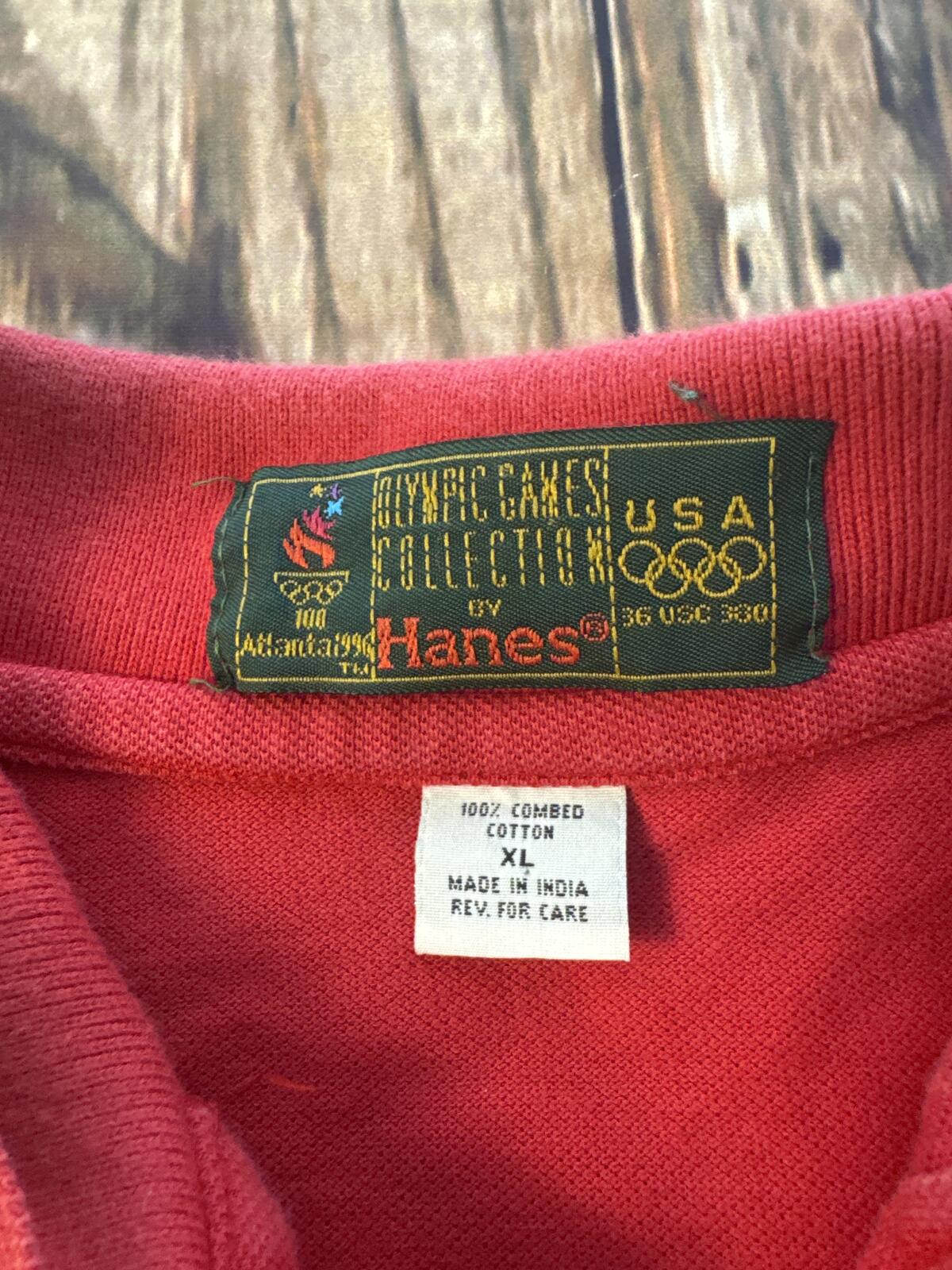 Vintage Atlanta 1996 Olympic Games Polo Shirt XL