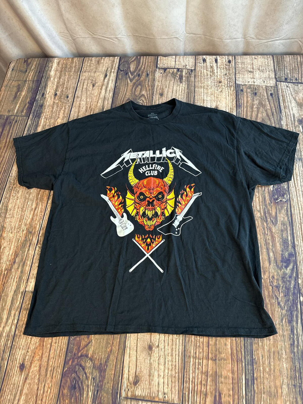 Stranger Things x Metallica Hellfire Club Graphic Tee XXL
