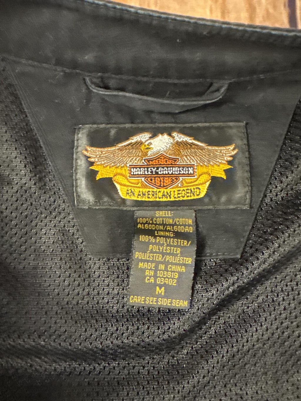 Vintage 2003 Harley Davidson Womens Riding Jacket Medium Black Motorcycle Jacket