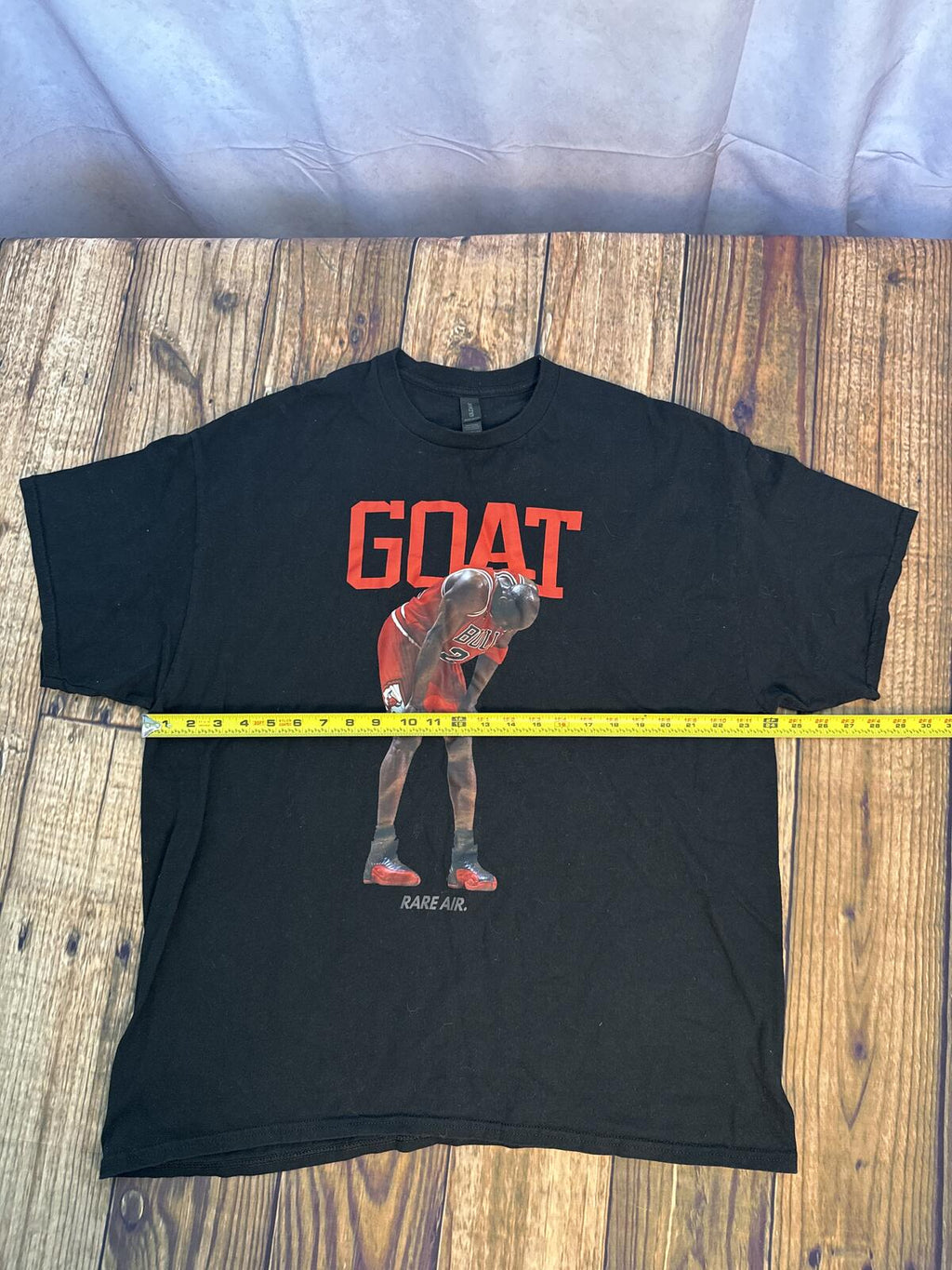 Michael Jordan GOAT Graphic T Shirt Mens 2XL Black Rare Air Bulls