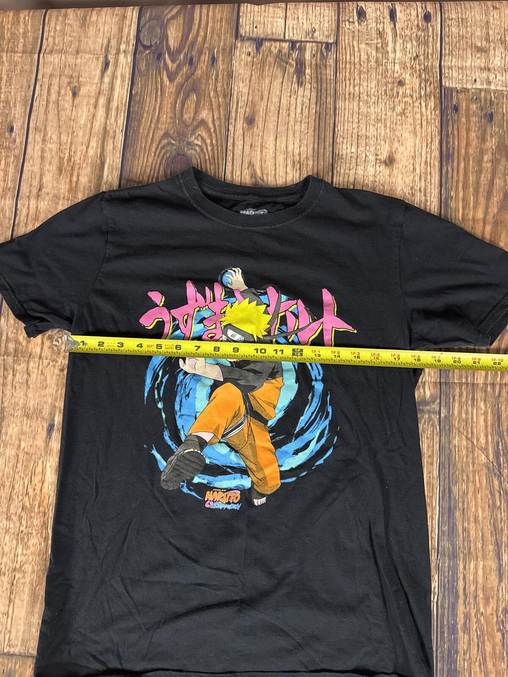 Naruto Shippuden Graphic Anime T Shirt Black Medium