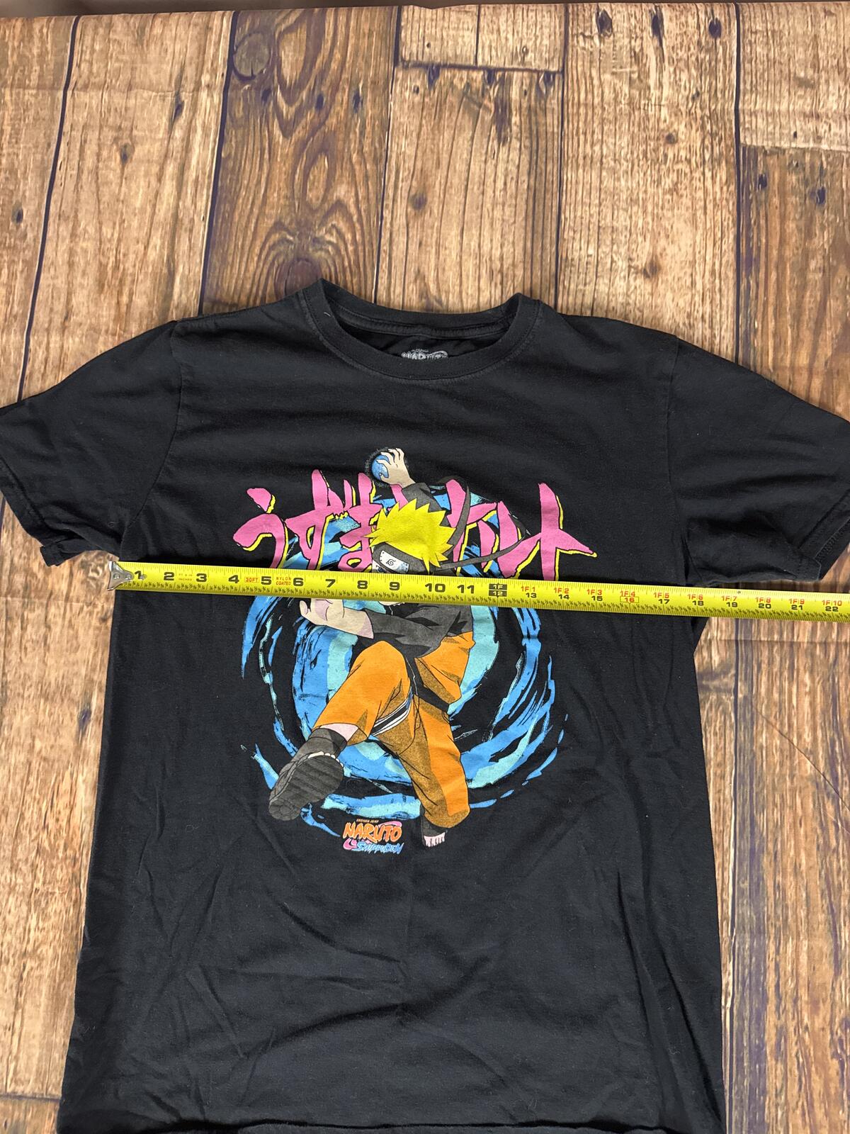 Naruto Shippuden Graphic Anime T Shirt Black Medium