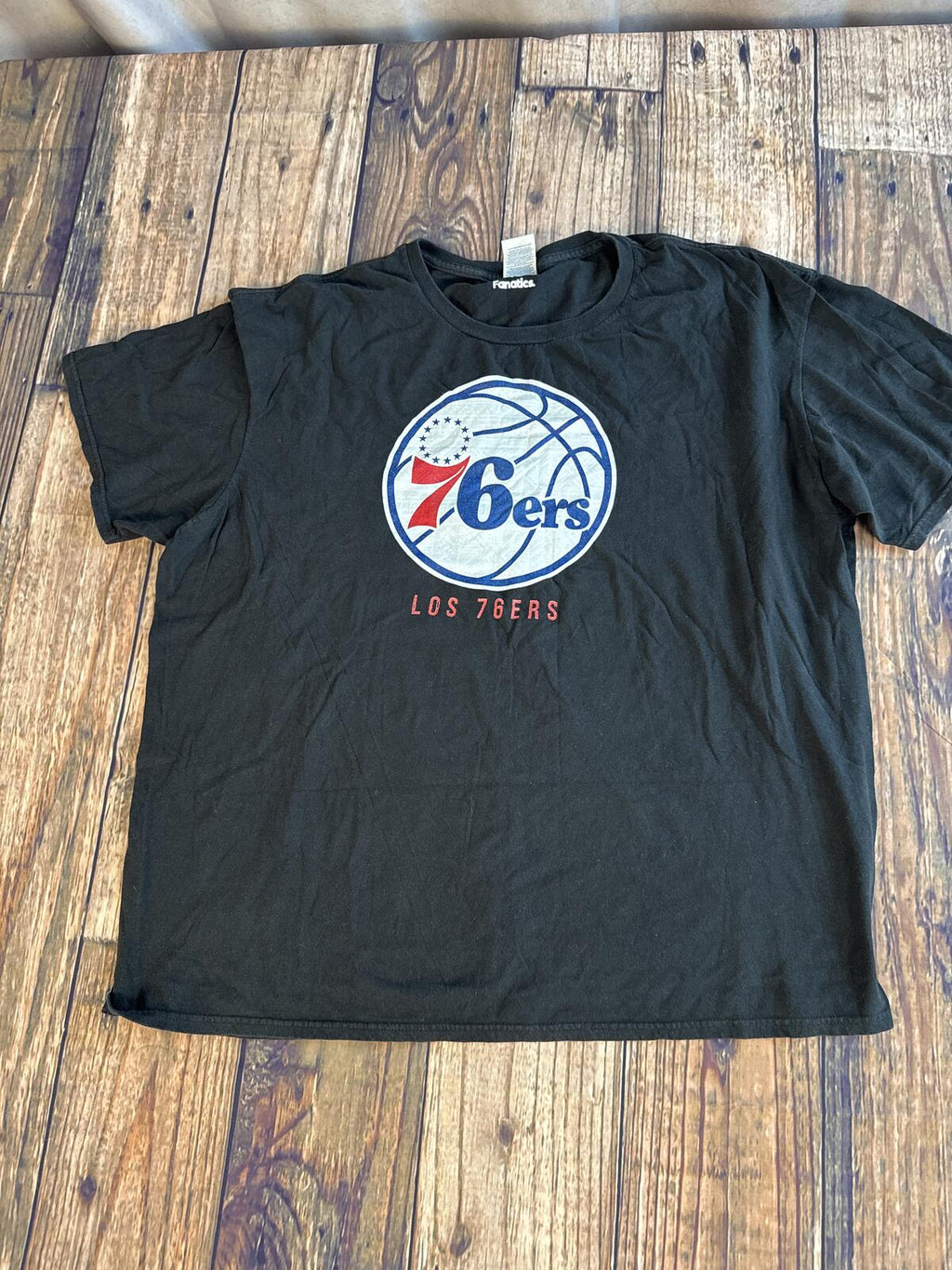Philadelphia 76ers Los 76ers Graphic Tee Black Size 2XL