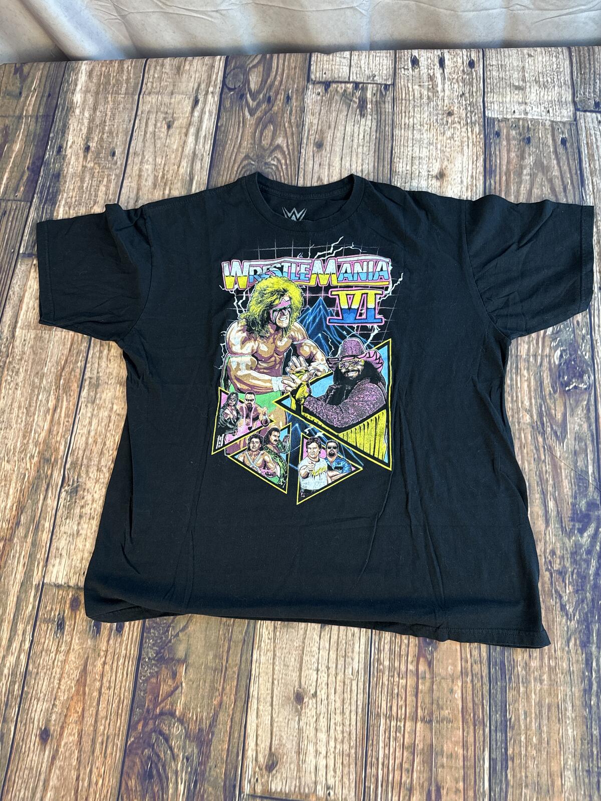 WWE WrestleMania VI Retro Graphic T-Shirt XL