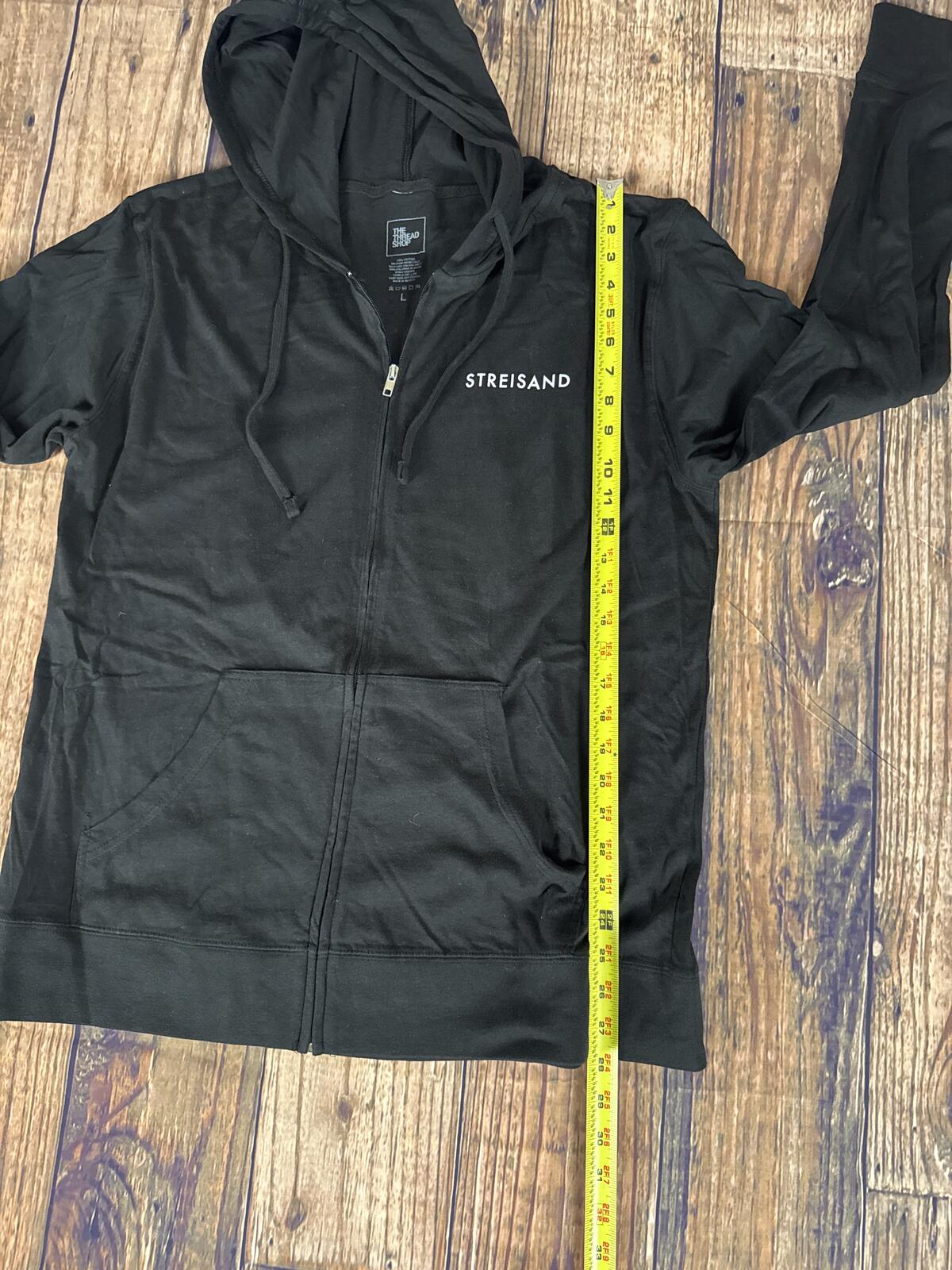 Streisand Release Me 2 Lightweight Zip Hoodie Large Black