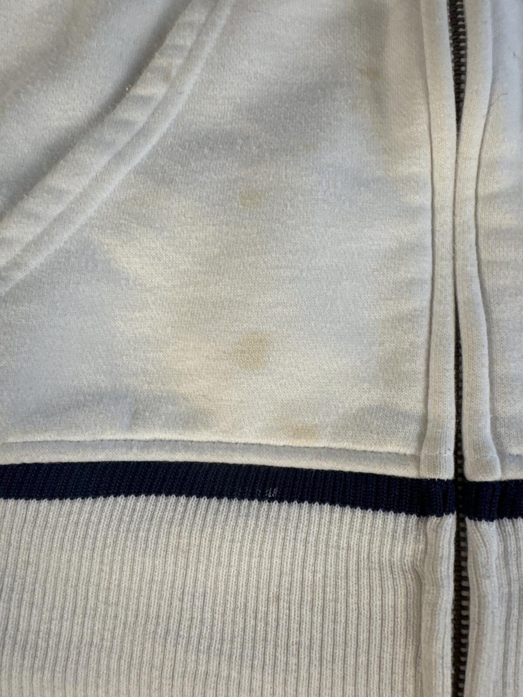 Nike Team New York Yankees Full Zip Hoodie Cream Large MLB