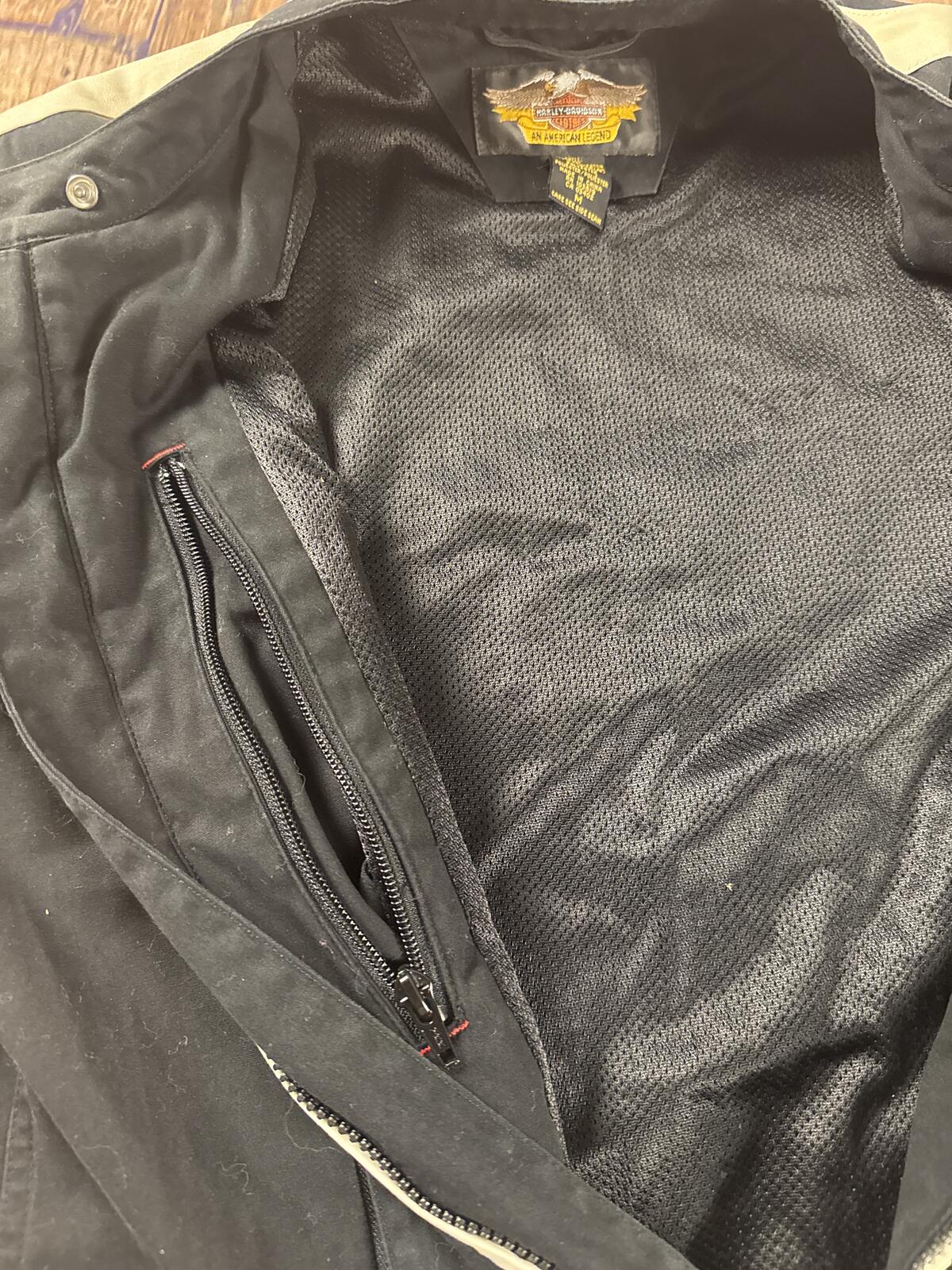 Vintage 2003 Harley Davidson Womens Riding Jacket Medium Black Motorcycle Jacket