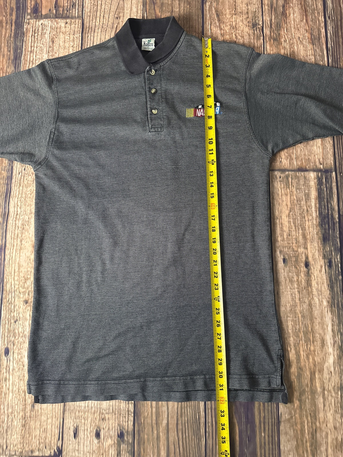 NASCAR Embroidered Polo Shirt Gray XL