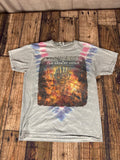Iron Maiden Book of Souls 2017 North America Tour Tie Dye Band Tee Size M